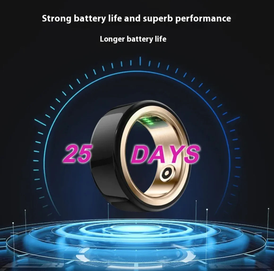 Smart Ring zur Gesundheitsüberwachung aus Keramik